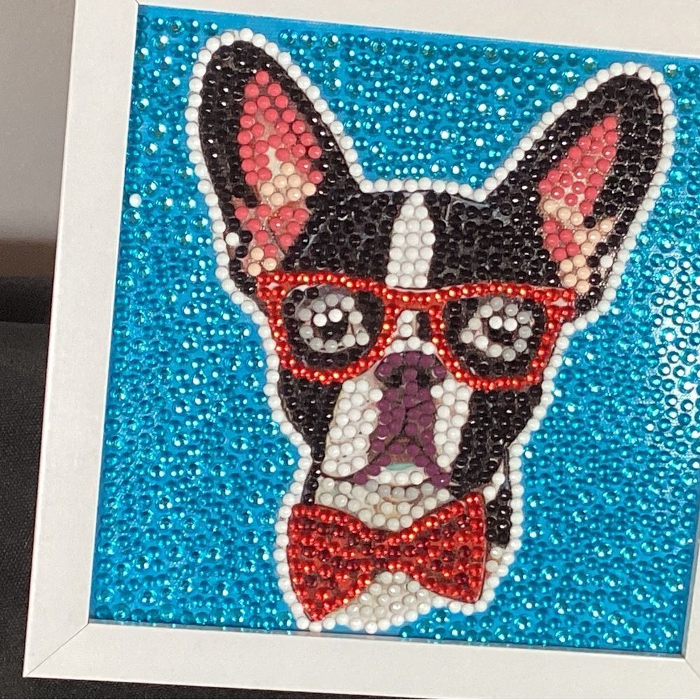 Pet Art, French Bulldog,Framed,Handmade - Picture 2 of 2